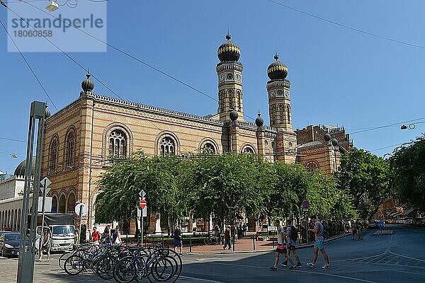 Große Synagoge  Dohany Straße  Budapest  Ungarn  Europa