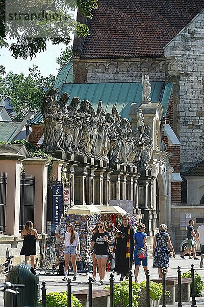 Steinfiguren  Andreaskirche  Grodzka  Krakau  Polen  Europa