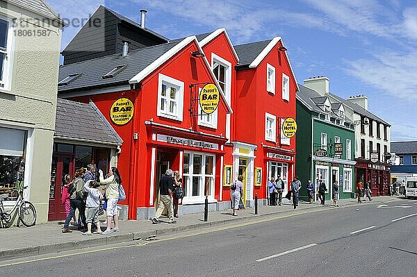 Restaurants und Geschäfte  Dingle  Grafschaft Kerry  Irland  Europa
