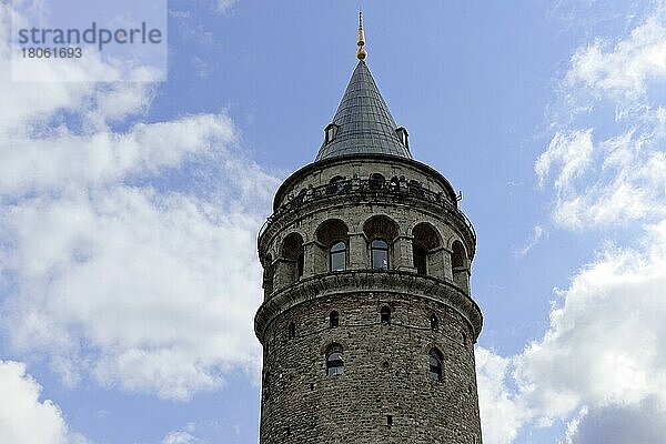 Galataturm  Galata  Karaköy  Beyoglu  Istanbul  Provinz Istanbul  Türkei  Asien