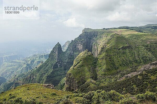 Simien-Gebirge  Simien-Gebirge Nationalpark  Amhara-Region  Äthiopien  Afrika