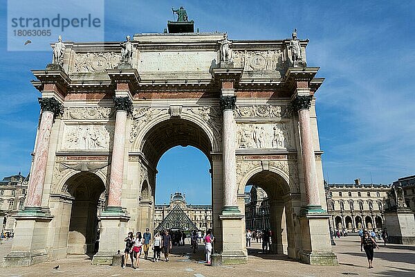Triumphbogen  Arc de Triomphe du Carrousel  Place du Carrousel  Paris  Frankreich  Europa
