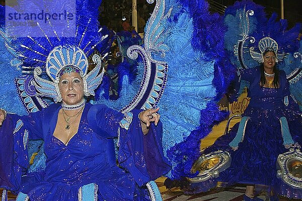 Tänzerinnen  Gualeguaychu Karneval  Gualeguaychu  Provinz Entre Rios  Argentinien  Südamerika