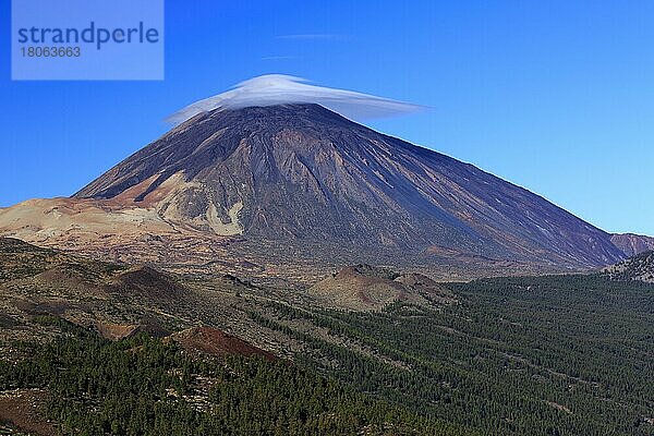 Teneriffa  Kanarische Inseln  Nationalpark del Teide Las Canadas  Vulkan Pico del Teide  Spanien  Europa