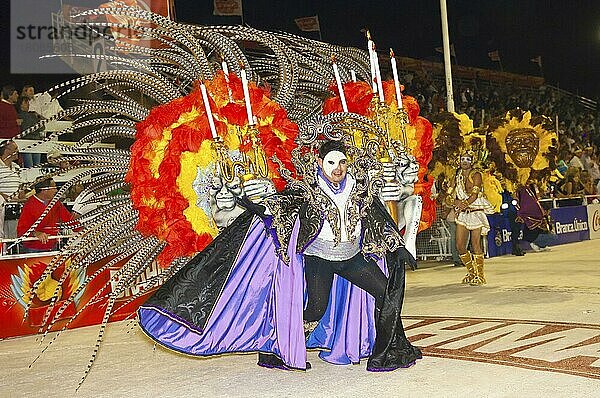 Tänzer  Gualeguaychu Karneval  Gualeguaychu  Provinz Entre Rios  Argentinien  Südamerika