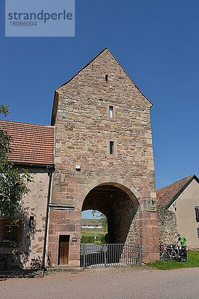 Torturm  Freilichtmuseum  Veßra  Thüringen  Deutschland  Europa