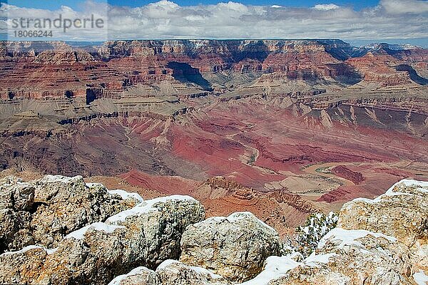 Blick auf den Grand Canyon  Arizona  USA  Nordamerika