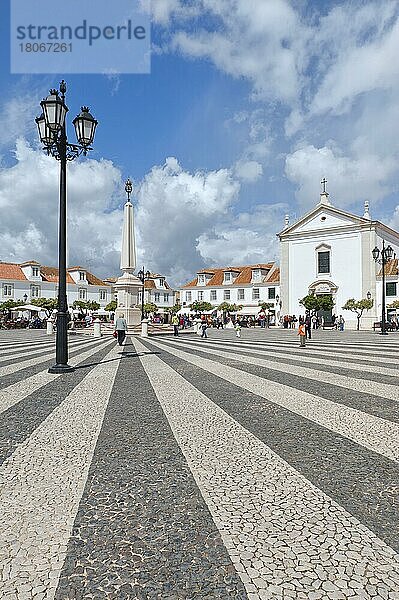 Marquess of Pombal Square  Plaza  Praca do  Vila Real de Santo Antonio  Algarve  Portugal  Europa