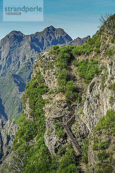 Wanderweg PR1 vom Pico do Arieiro zum Pico Ruivo  Madeira  Portugal  Europa