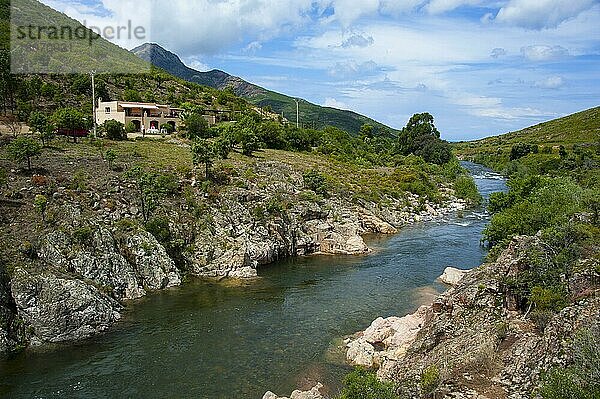 Fluss Fango  Korsika  Frankreich  Europa