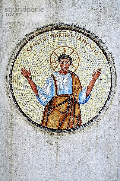 Mosaik  Heiligendarstellung  Catacombe di San Gennaro  Katakomben  Neapel  Kampanien  Italien  Europa