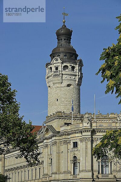 Neues Rathaus  Martin-Luther-Ring  Leipzig  Sachsen  Deutschland  Europa