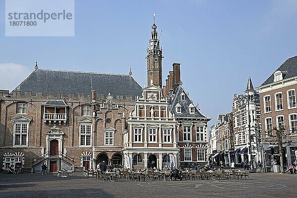 Rathaus  Holland  Grote Markt  Haarlem  Nordholland  Die Niederlande