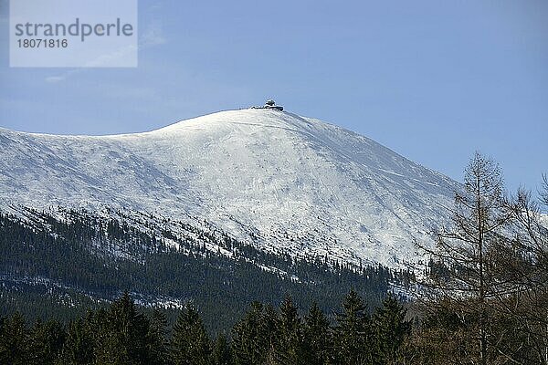 Schneekoppe  Karpacz  Niederschlesien  Polen  Europa