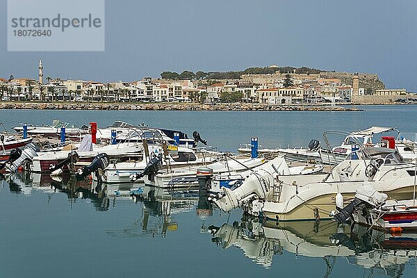 Hafen  Rethymno  Kreta  Griechenland  Europa