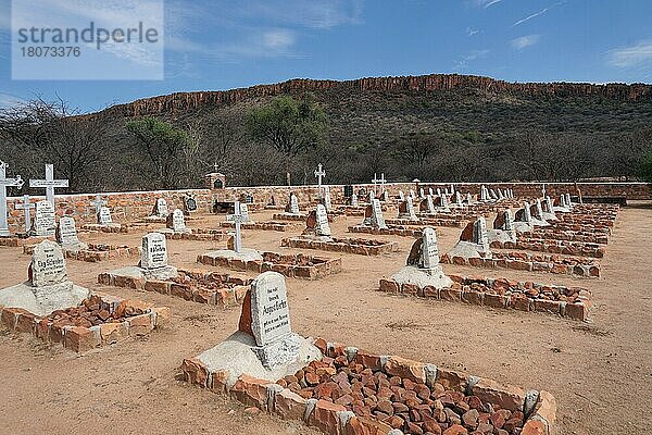 Deutscher Soldatenfriedhof von 1904  Waterberg Plateaui  Otjozondjupa Region  Republi  Waterberg  Namibia  Afrika