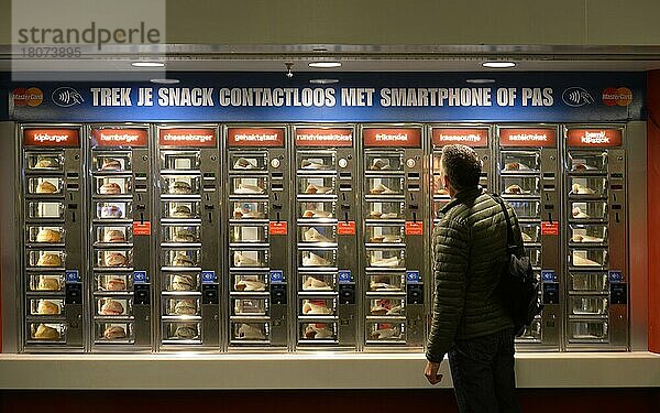 Lebensmittel-Automaten  Amsterdam  Niederlande  Europa