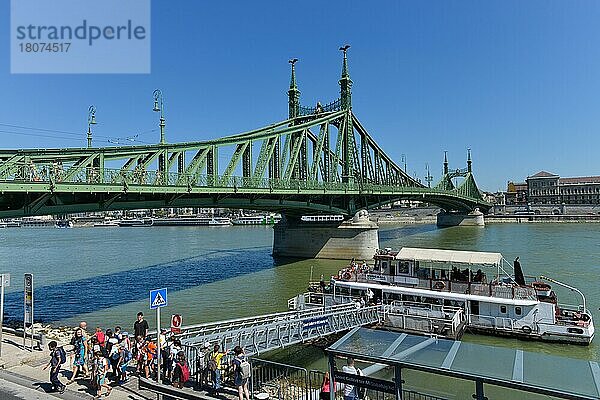 Freiheitsbrücke  Budapest  Ungarn  Europa