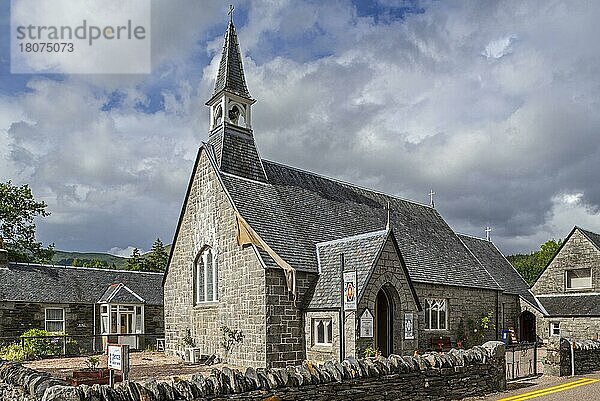 Schottische Episkopalkirche in Glencoe  Lochaber  Schottische Highlands  Schottland  UK
