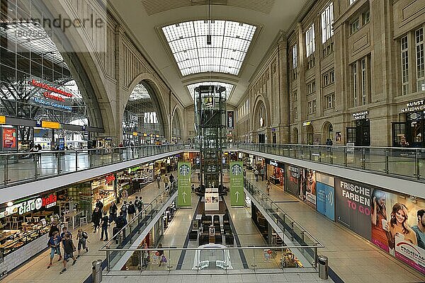 Promenaden  Hauptbahnhof  Leipzig  Sachsen  Deutschland  Europa