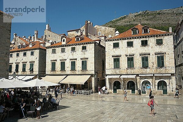 Luza-Platz  Altstadt  Dubrovnik  Dalmatien  Kroatien  Europa
