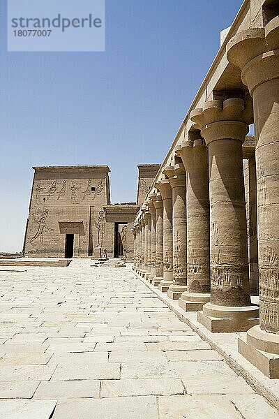 Philae-Insel  Assuan  Isistempel  Tempel der Isis  Ägypten  Afrika