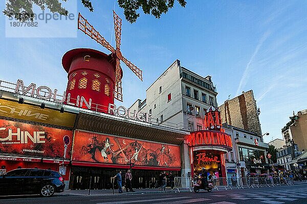 Nachtbar Moulin Rouge  Paris  Frankreich  Europa