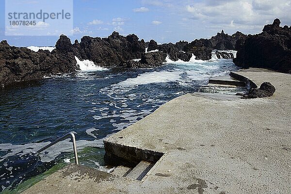 Lavapool  Biscoitos  Terceira  Azoren  Portugal  Piscinas naturais  Europa