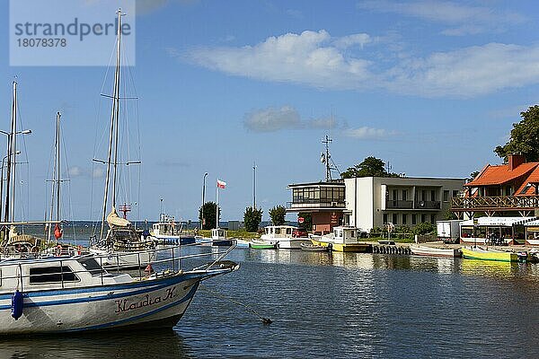 Hafen  Frombork  Ermland-Masuren  Frauenburg  Warminsko-Mazurskie  Polen  Europa