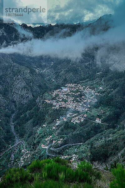 Bergdorf Curral das Freiras  Zentralgebirge  Madeira  Portugal  Europa