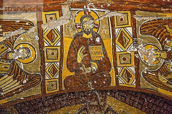 Fresken in der Yilauli Kirche  Schlangenkirche  Ihlara-Tal  Kappadokien  Türkei  Kappadokien  Türkei  Asien