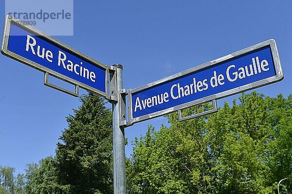 Rü Racine  Avenue Charles de Gaulle  Cite Foch  Wittenau  Reinickendorf  Berlin  Deutschland  Europa