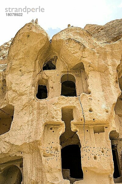 Höhlenkirche  Zelve-Tal  fantastische Tuffsteinformationen  Kappadokien  Türkei  Kappadokien  Türkei  Asien