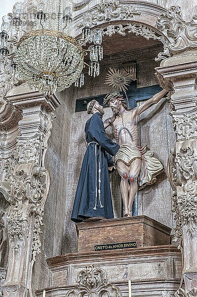 Kirche Sao Francisco de Assis  Statue Cristo de Amor Divino  Sao Joao del Rey  Minas Gerais  Brasilien  Südamerika