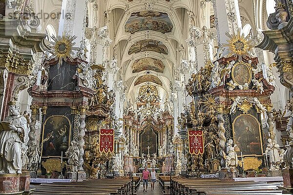 Innenansicht  Klosterkirche  Neuzelle  Brandenburg  Deutschland  Europa