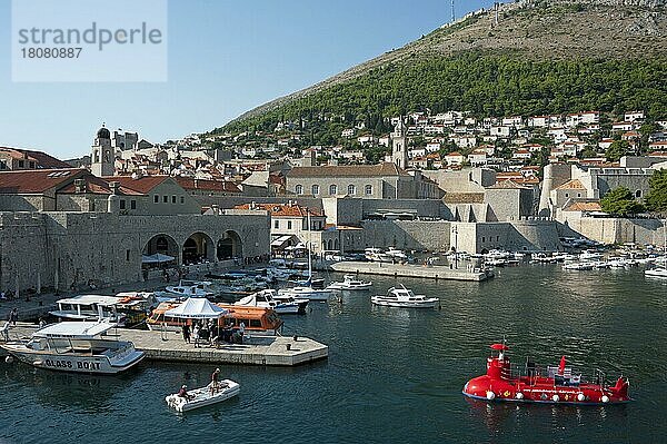 Hafen  Altstadt  Dubrovnik  Dalmatien  Kroatien  Europa