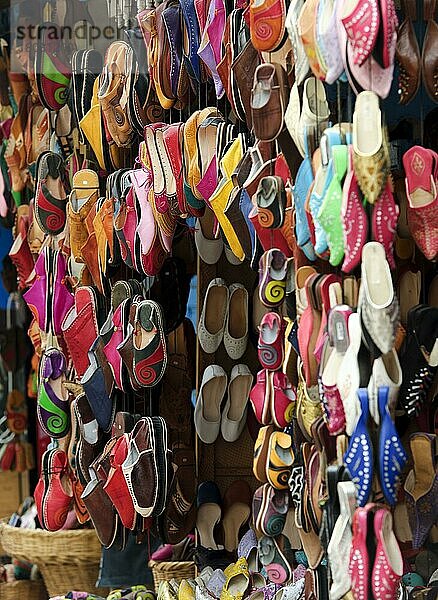 Marokko  Medina  Essaouira  Schuhe  Afrika