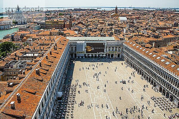 Markusplatz  Piazza San Marco  Venedig  Lagunenstadt  Venetien  Italien  Venedig  Venetien  Italien  Europa