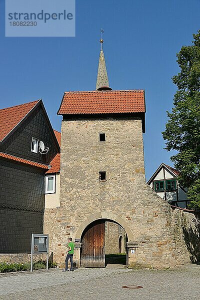 Kirchenburg  Ernst-Thaelmann-Strasse  Einhausen  Thüringen  Deutschland  Europa