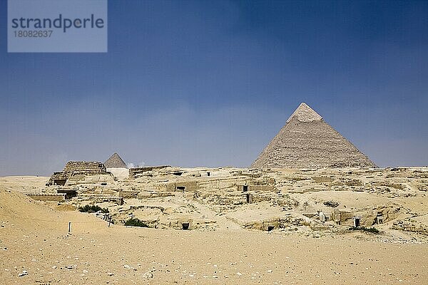 Chephren-Pyramide  Gizeh  Cheprenpyramide  Ägypten  Afrika