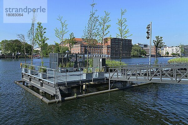 Luritec Abwasserbecken  Stralauer Allee  Friedrichshain  Berlin  Deutschland  Europa