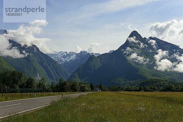 Bei Bovec  Julische Alpen  Flitsch  Slowenien  Europa