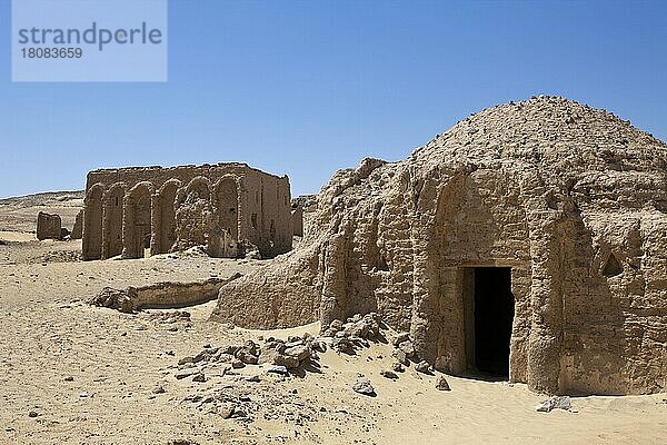 Nekropole von El Bagawat  Kargha Oase  Libysche Wüste  Ägypten  Afrika