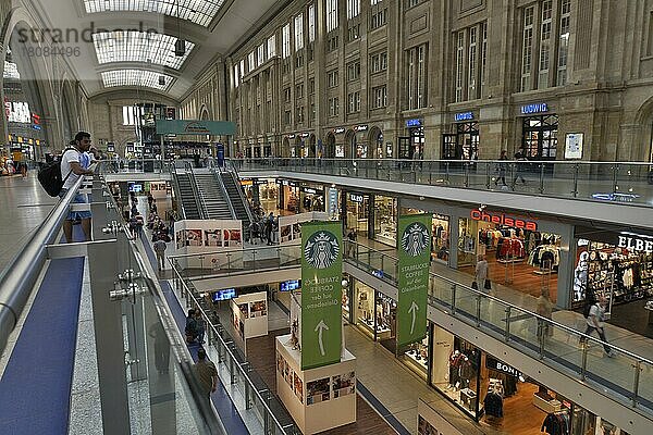 Promenaden  Hauptbahnhof  Leipzig  Sachsen  Deutschland  Europa