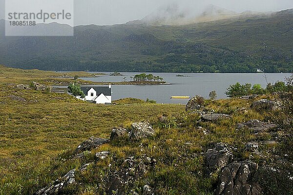 Loch Maree  bei Talladale  A832  Wester Roß  Highland  Schottland  Großbritannien  Europa