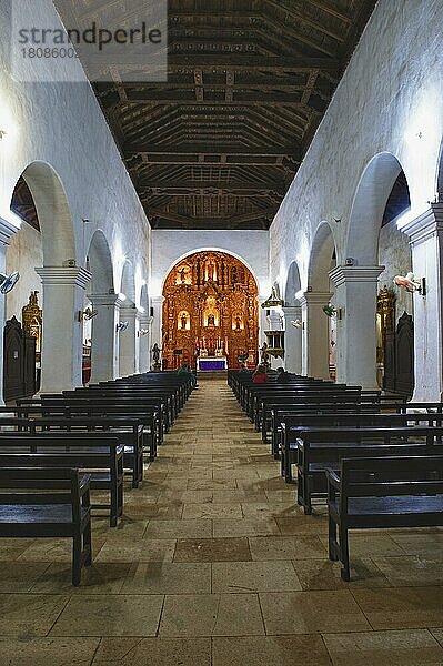 San Juan Bautista  Parochial Mayor Kirche  Hauptschiff  Remedios  Santa Clara Provinz  Kuba  Mittelamerika