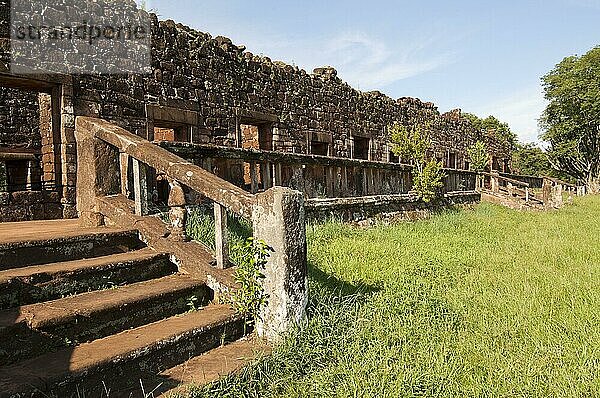 Ruinen der Jesuitenreduktion  Kloster  San Ignacio Mini  Misiones Provinz  Argentinien  Südamerika