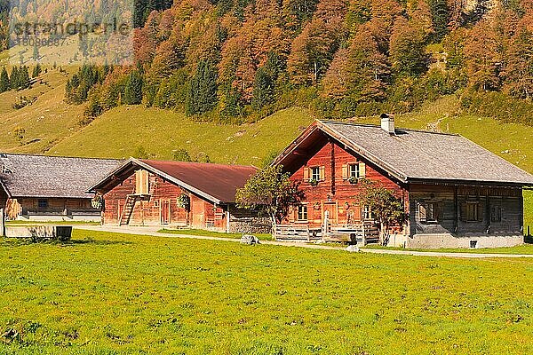Die Engalm im Karwendel  Almdorf  Österreich  Europa