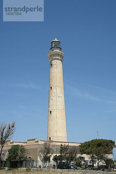 Leuchtturm  San Vito la Capo  Provinz Trapani  Sizilien  Italien  Europa