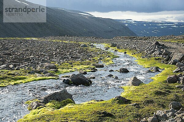 Fluss Eyjafjardara  F821  Hochland  Island  Europa